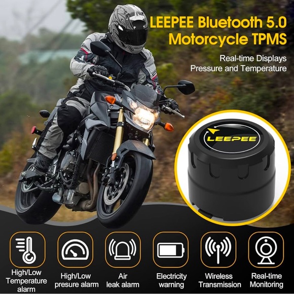 leepee Motorcycle Tire Pressure Monitoring System Open Box NEW! - Picture 4 of 13